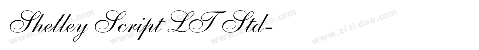 Shelley Script LT Std字体转换